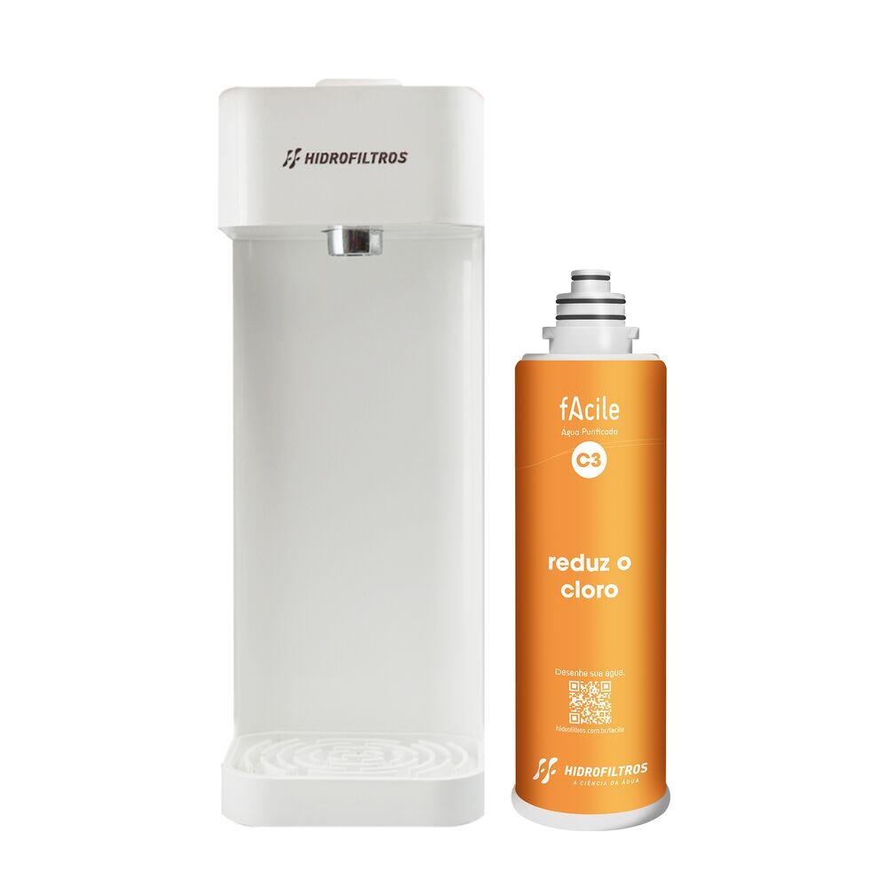 Purificador de Água C3 Hidro Filtros 40L/h Branco