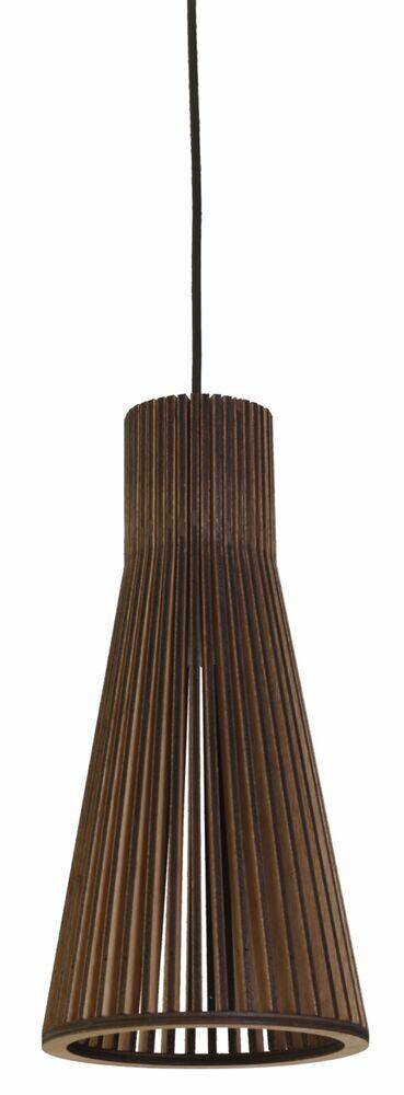 Pendente Illumine 1 Lâmpada Lalita Cabo Tecido 20cm E27 Nogueira Moka