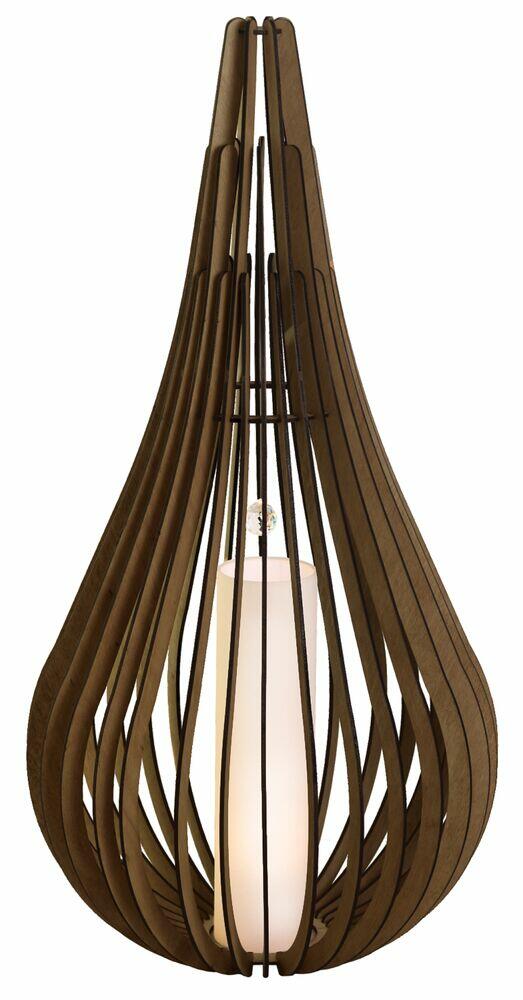 Luminária de Coluna Illumine Taléia 1200x E27 Nogueira Moka