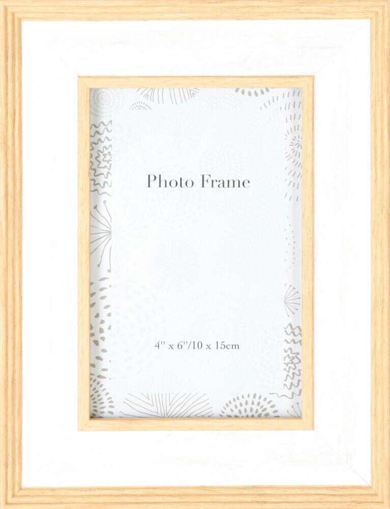 Porta Retrato Diagonal Rustic 21,6x16,5cm Branco