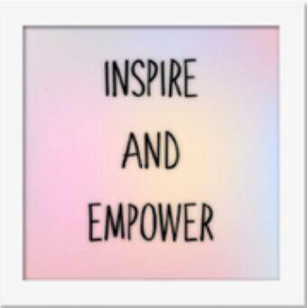Quadro Diagonal Frases Inspire 18x18cm Branco Quadrado