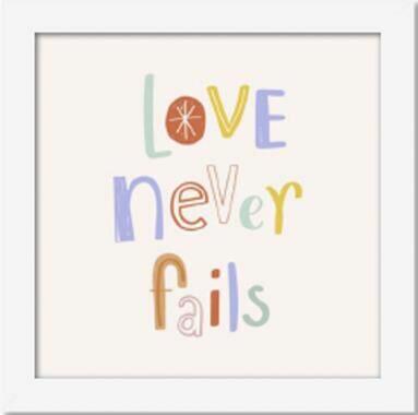 Quadro Diagonal Moments Love 18x18cm Branco Quadrado
