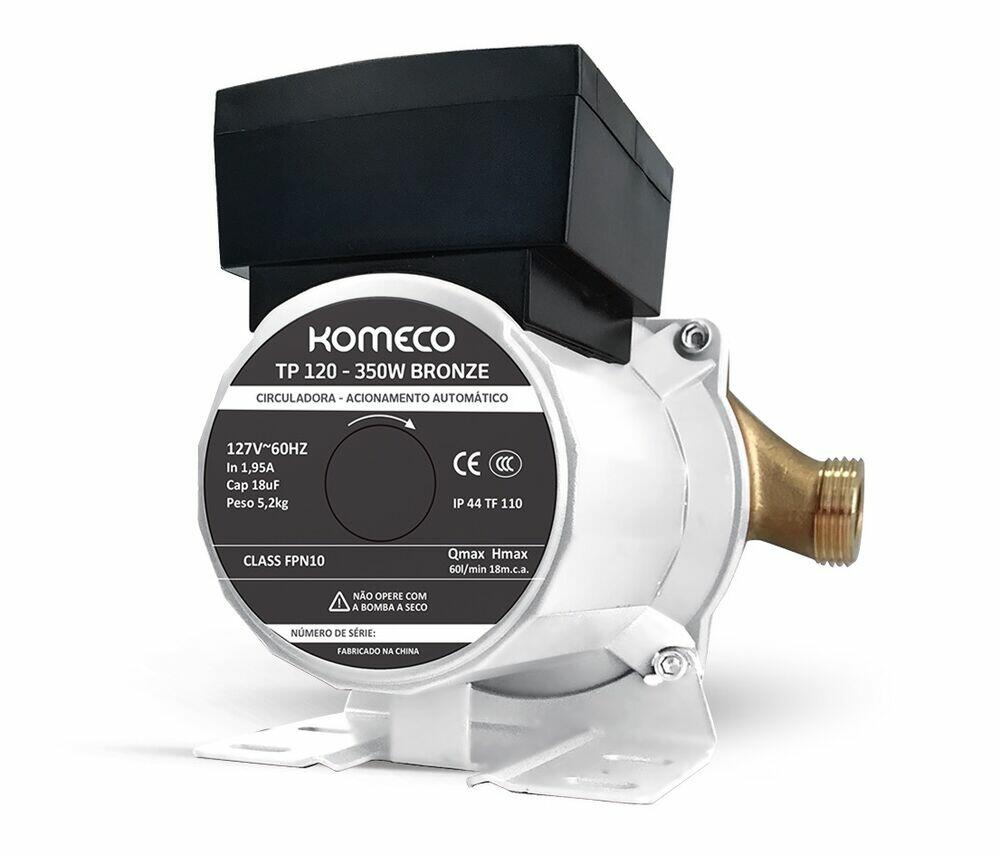Pressurizador de Água TP120 G1 Bronze 60L/min Branco Komeco
