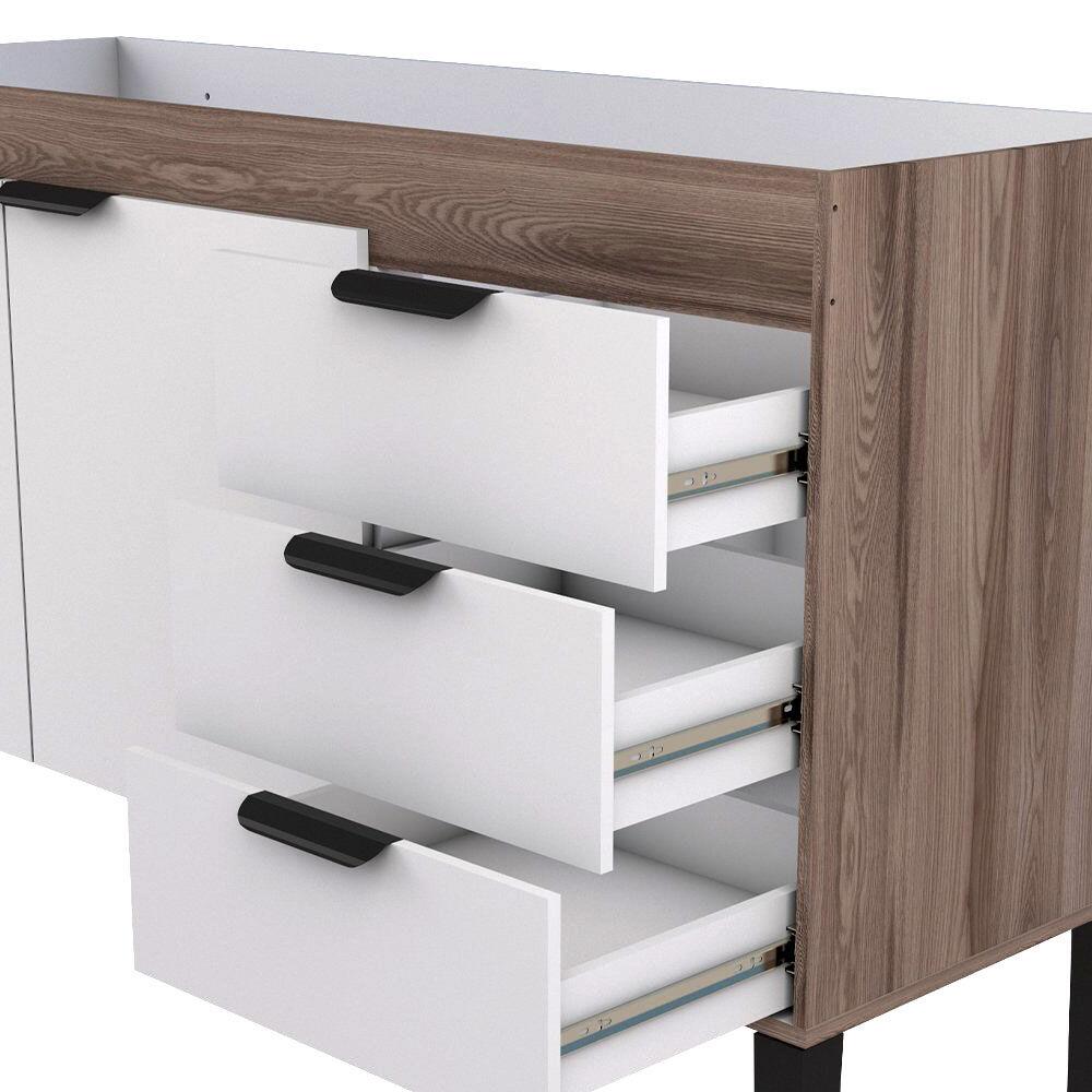 Balcão de Cozinha Flamingo 144cm Tamarindo Branco Cozimax