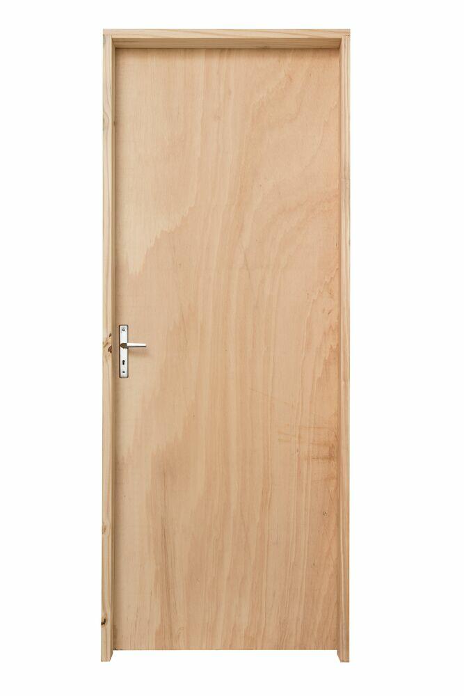 Kit Porta de Abrir Madeira Pinus PIP2563G 2,13m x 0,85m x 14cm Direita Grantok