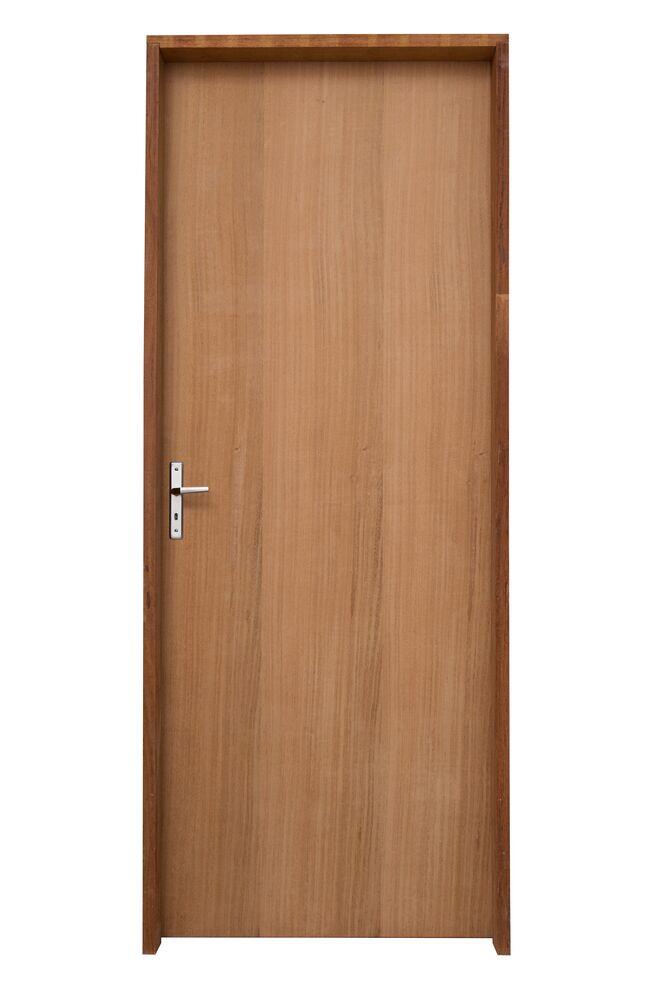 Kit Porta de Abrir Madeira Angelim PIA1889G 2,13x0,95m Esquerda Grantok