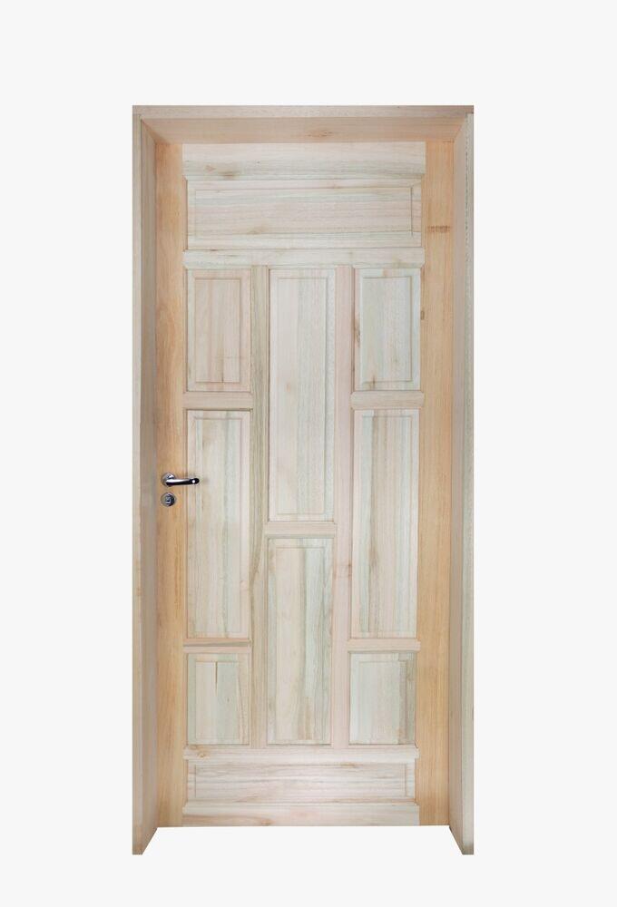 Kit Porta de Abrir Madeira Eucalipto Grantok PEE7588G 2,13x0,95m Esquerda
