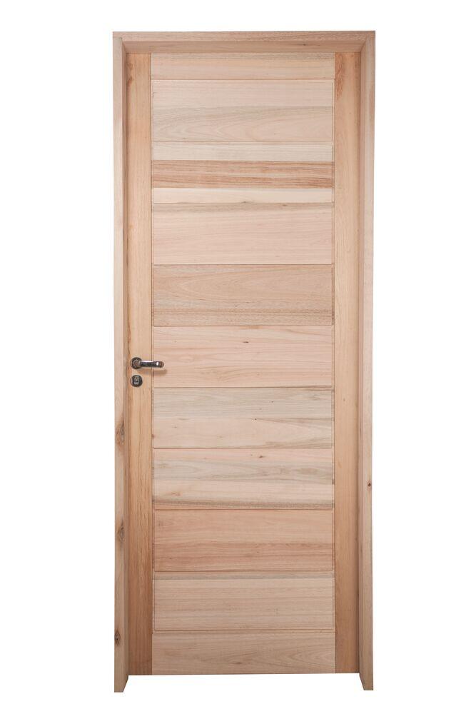 Kit Porta de Abrir Madeira Eucalipto Grantok PEBBBE6647G 2,13x0,95m Esquerda