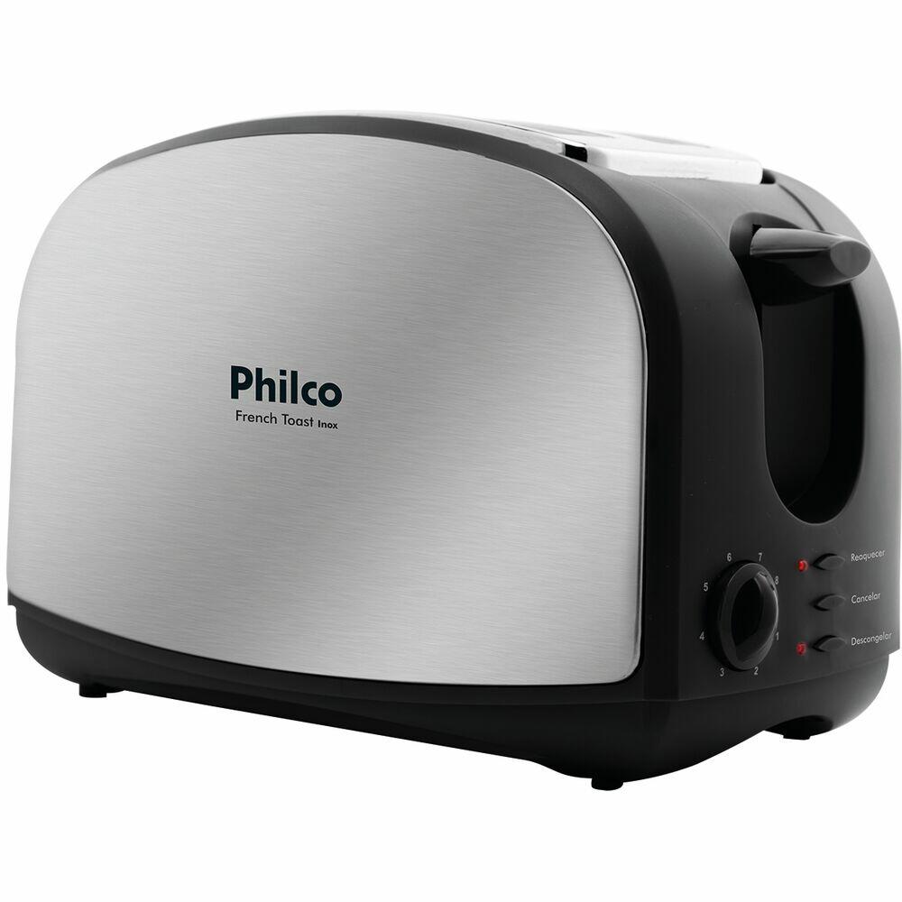 Torradeira Frech Toast 900W Inox Preto Philco