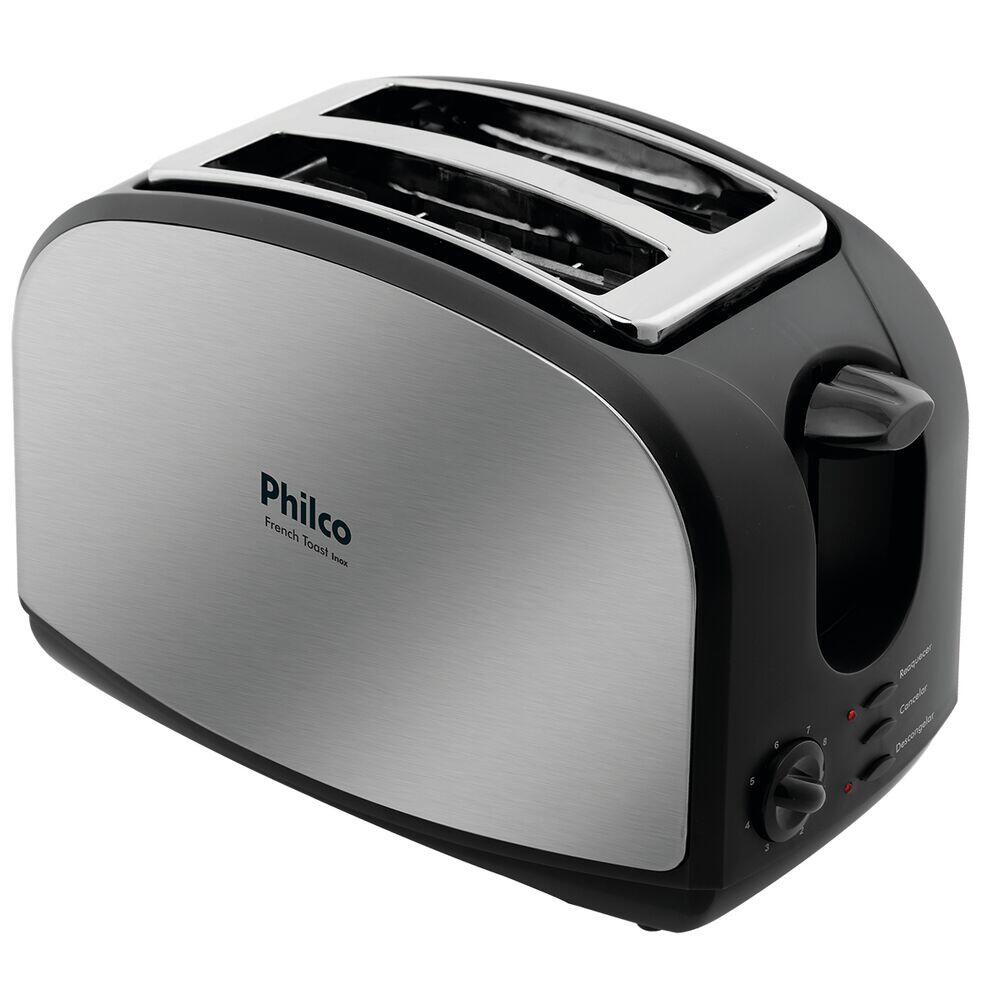 Torradeira Frech Toast 900W Inox Preto Philco