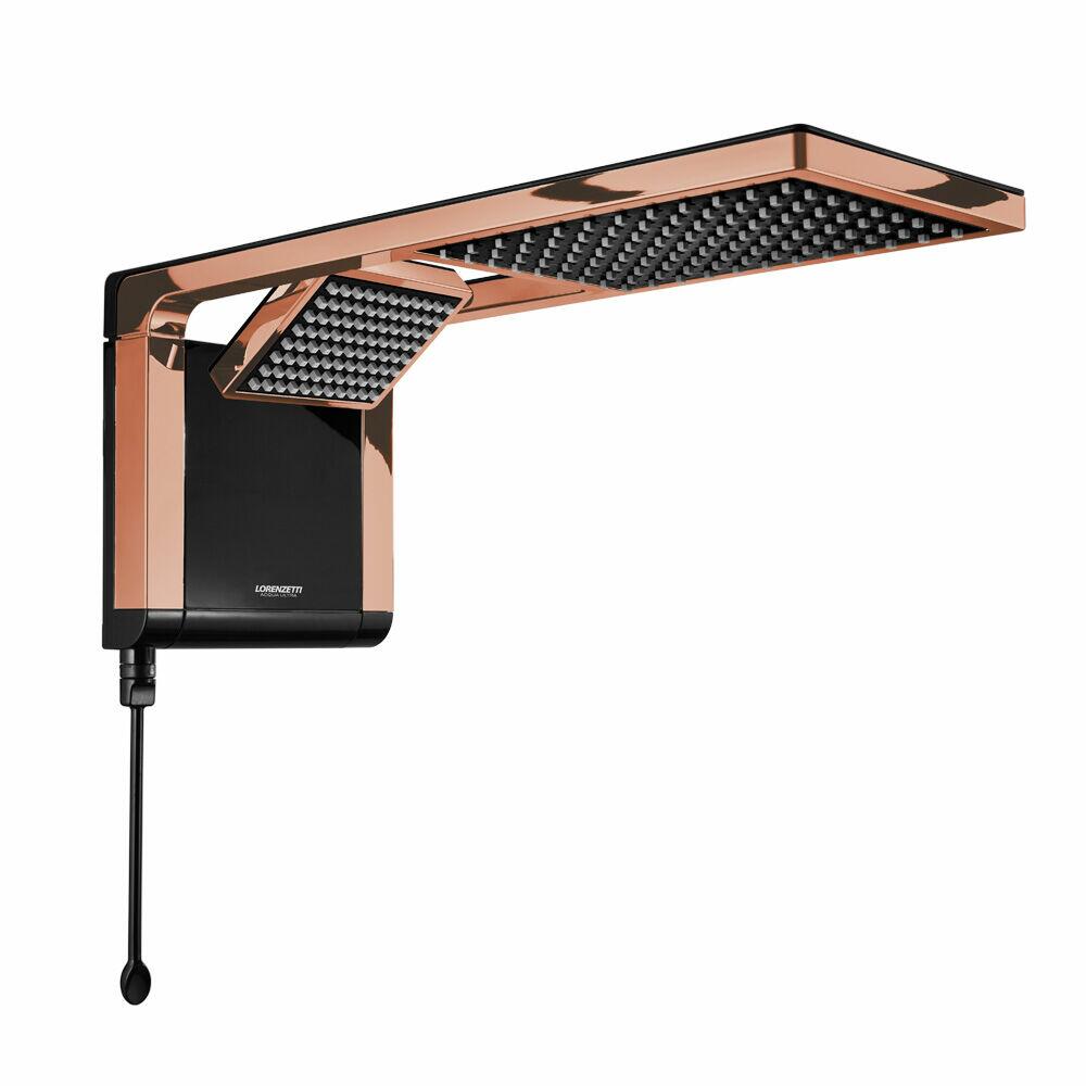 Chuveiro Eletrônico Acqua Duo Preto/Rose Gold Lorenzetti