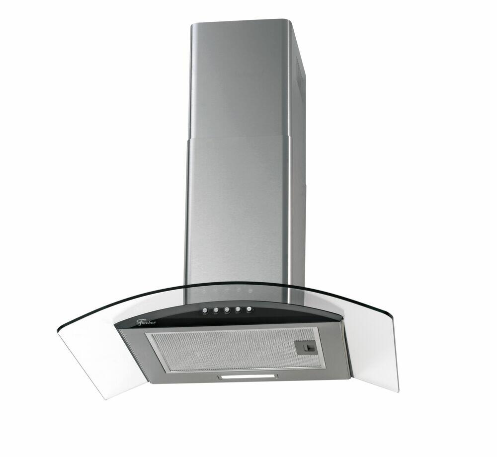 Coifa de Parede Fit Vidro 28017 60cm Aço Escovado Fischer