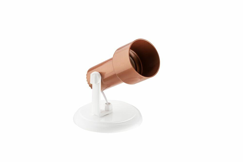 Spot de Sobrepor Dital 1 Lâmpada Linha Infinity E27 Branco/Cobre