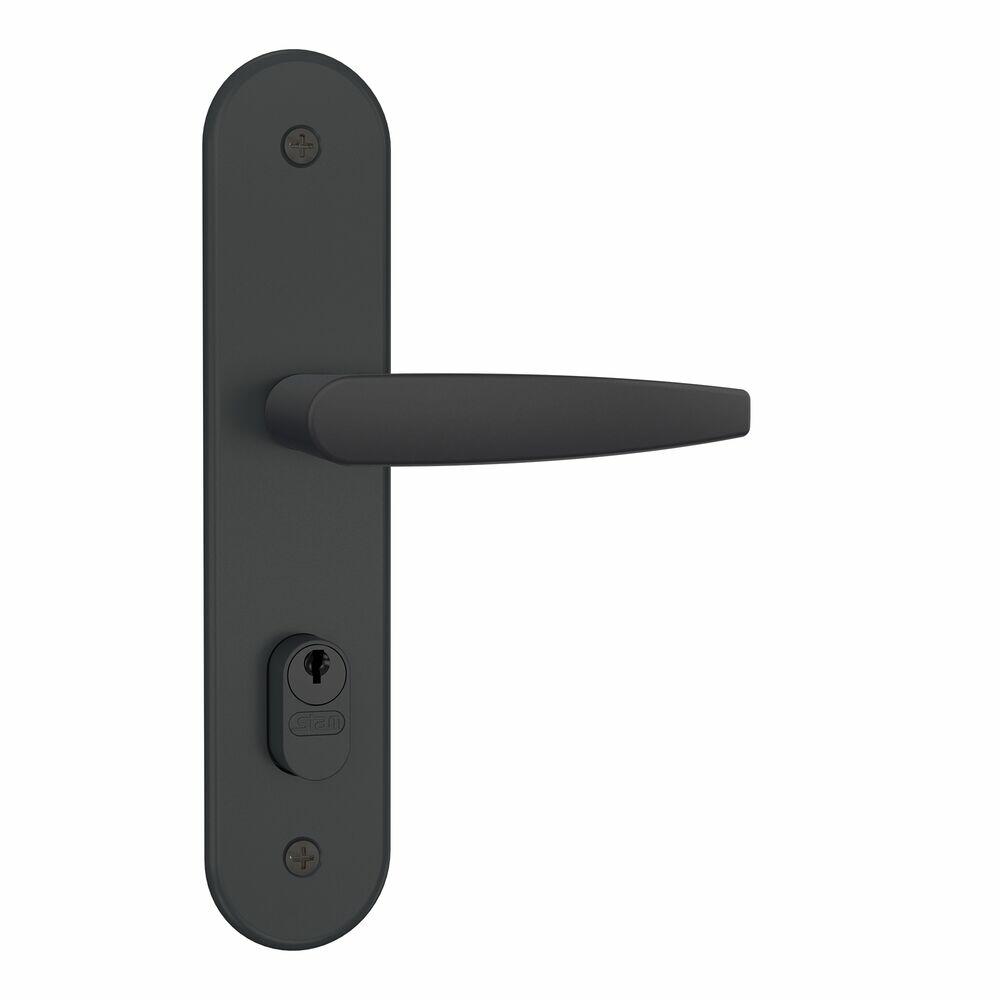 Fechadura Espelho Externa 40mm Inox 804/33 Preto Fosco Stam