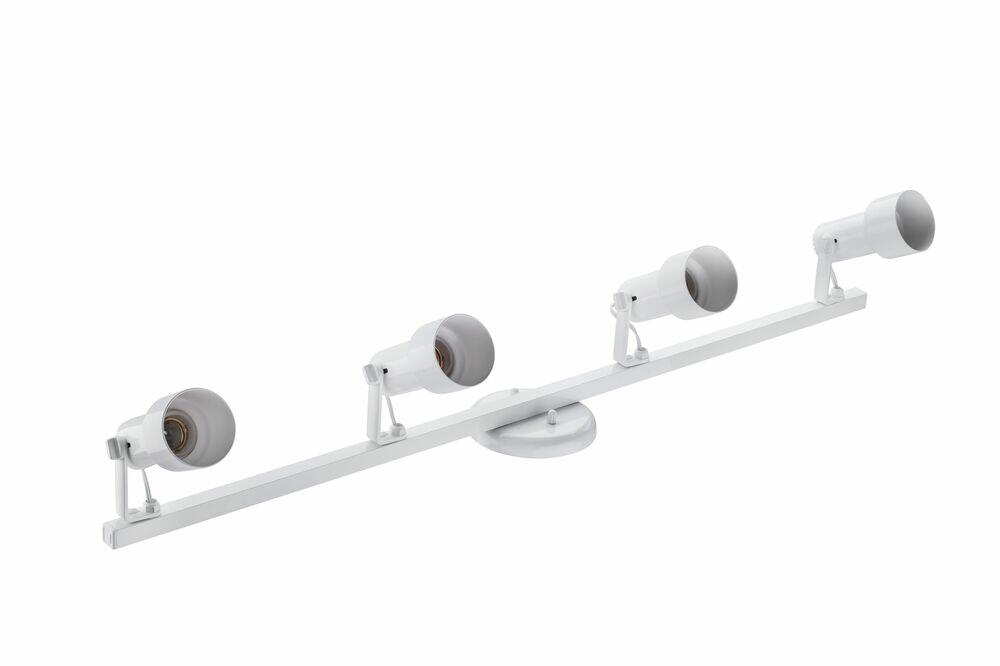 Trilho Linha Infinity 4 Lâmpadas E27 Branco Dital