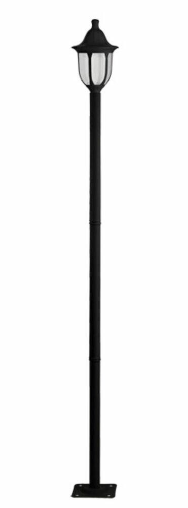 Poste de Luz para Jardim Dital Linha Modena 1 Lâmpada Preto
