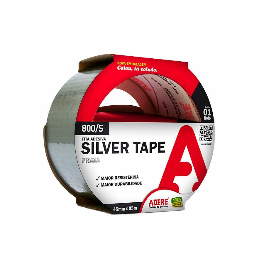 Fita Silver Tape Adere 45mmx5cm Prata