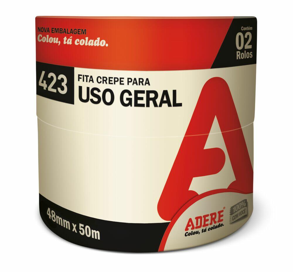 Fita Crepe Adere Tapefix 423 48x50cm Transparente