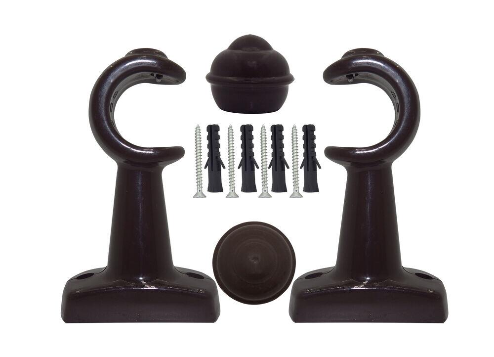Suporte para Varão Bella Arte Slim 28mm Imbuia