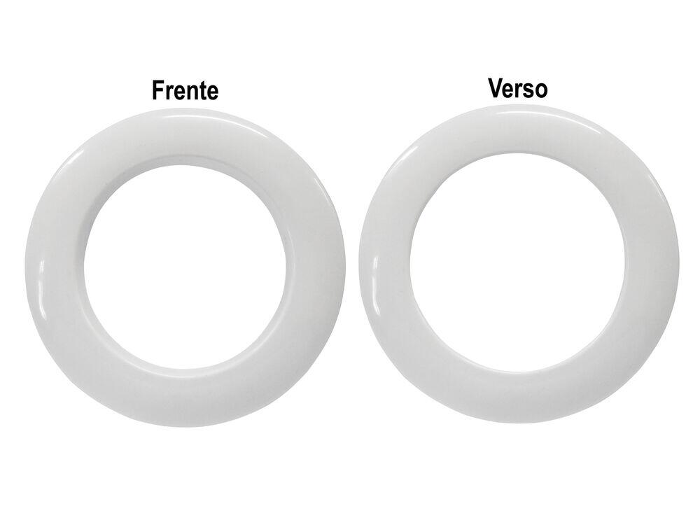 Kit Ilhós para Cortina Bella Arte 28mm Branco Fosco 10 Peças