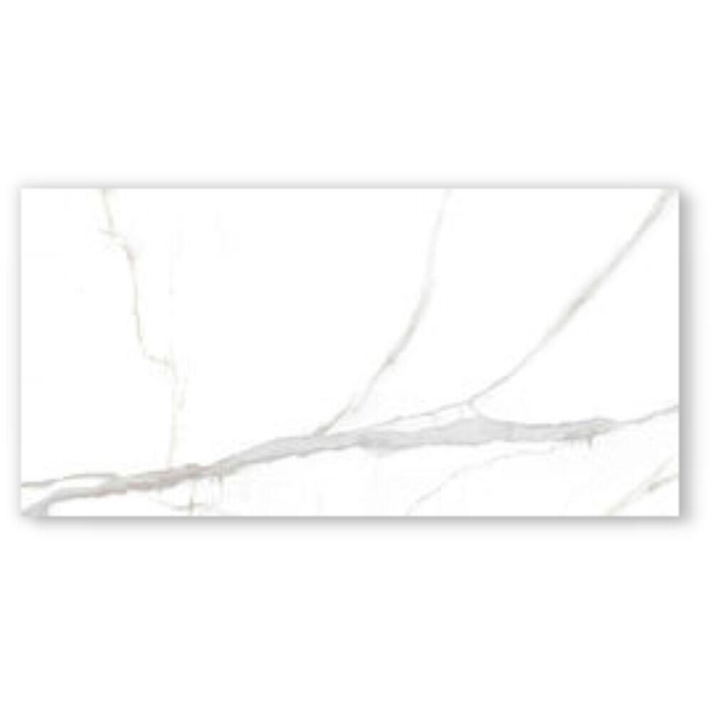 Piso Cerâmico Nuage White Retificado Acetinado 58x118 Ilhabella