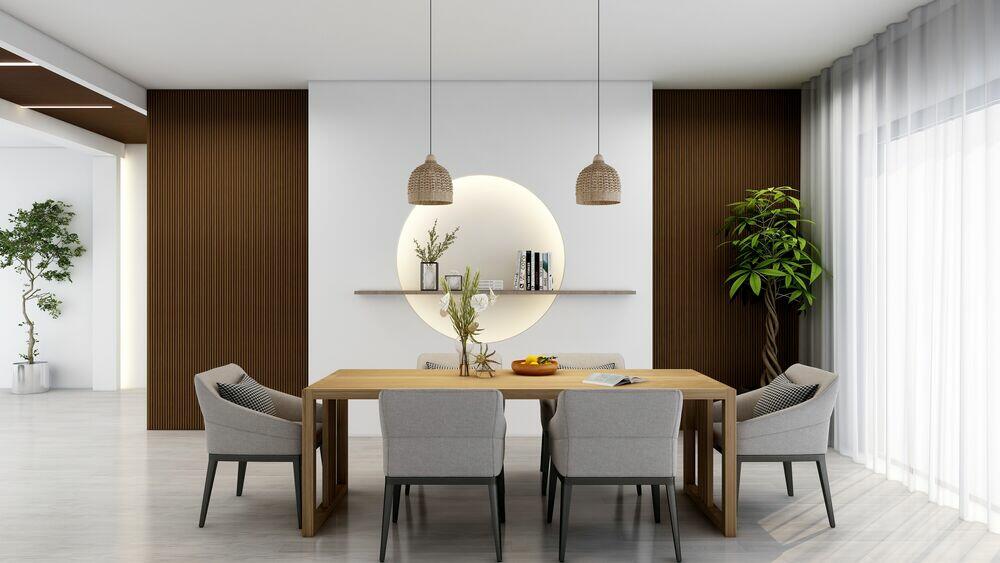 Painel Ripado 3D Poliestireno 2,85x12 Rovere Marrom Malaga