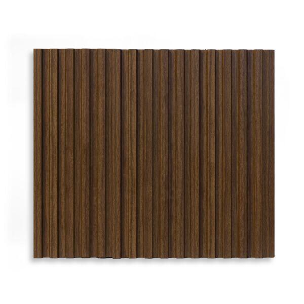 Painel Ripado 3D Poliestireno 2,85x12 Rovere Marrom Malaga