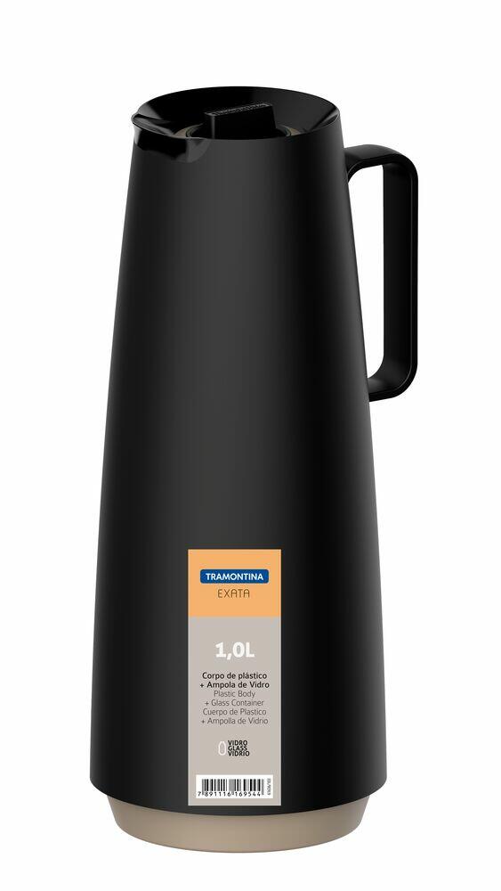 Garrafa Térmica Tramontina Exata 1L Preta