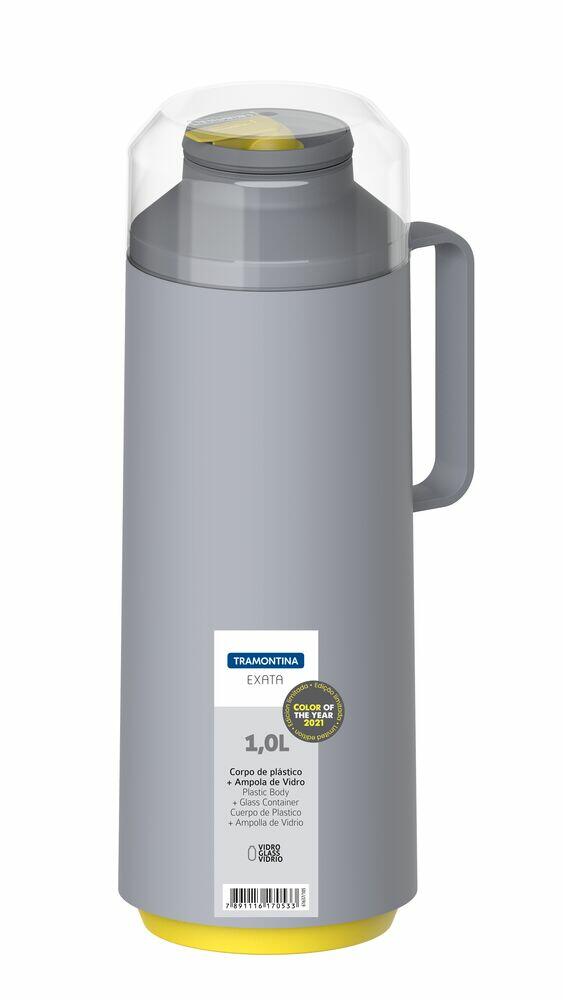 Garrafa Térmica Exata 1L Cinza Claro Tramontina