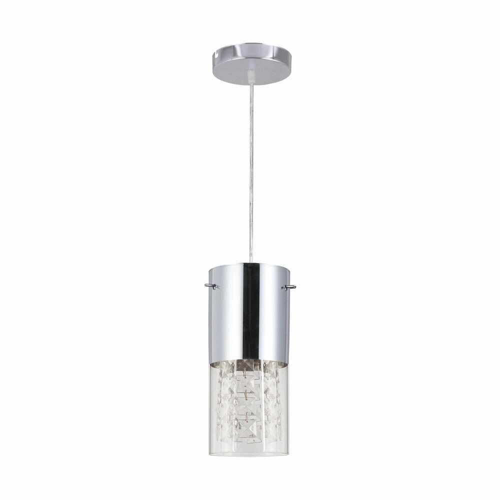 Pendente Metálico 1 Lâmpada Bronzearte First 1/2 E27 Cromo