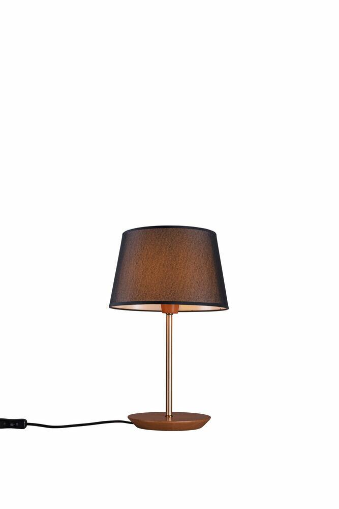Abajur 1 Lâmpada Slim Diam 17cm E27 Castanho Madelustre