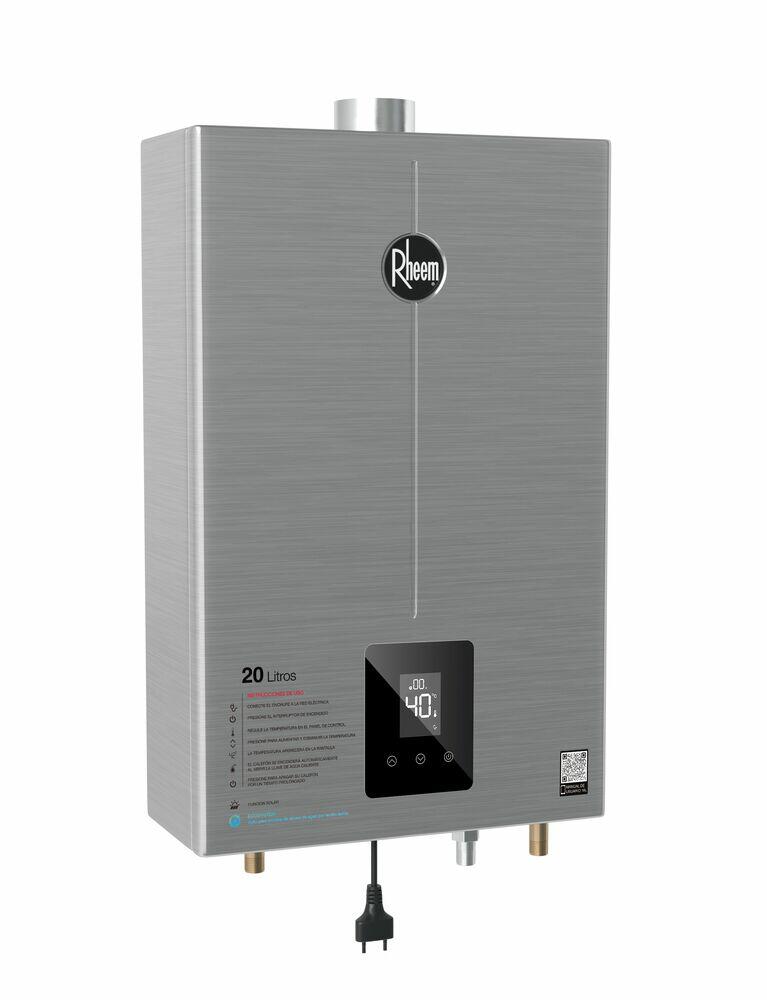 Aquecedor de Água a Gás GLP Digital Prestige 20L/min Inox Rheem