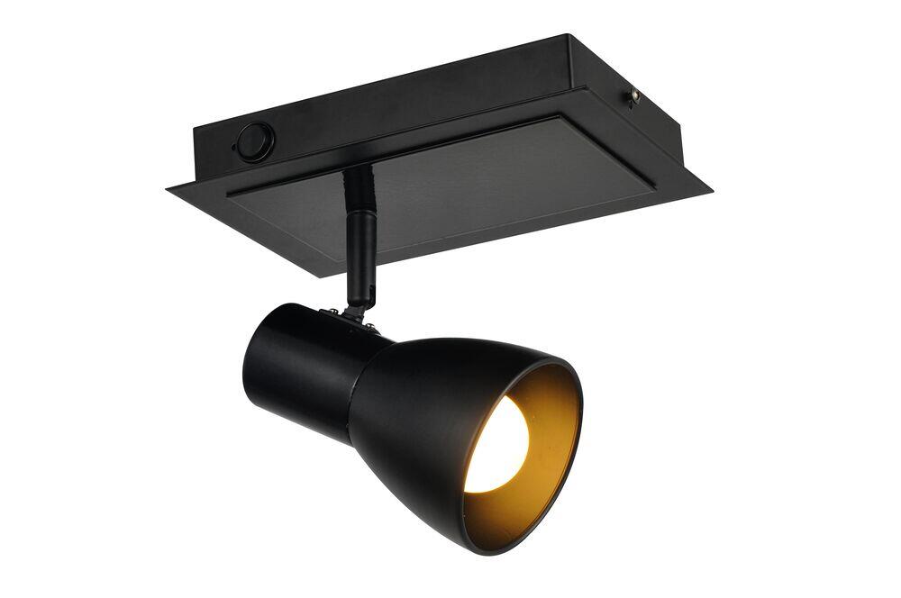 Spot de Sobrepor Avant Noir 1 Lâmpada E27 Preto Fosco