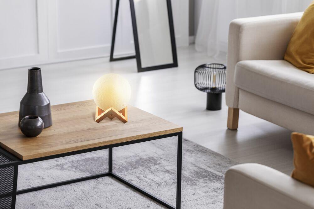 Luminária de Mesa Avant Luna Amarela 1,5W Bivolt