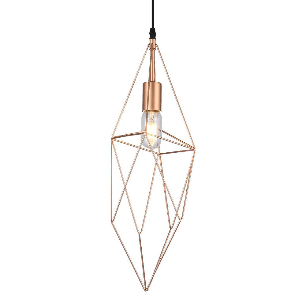 Pendente Metálico Taschibra 1 Lâmpada Península E27 Cobre
