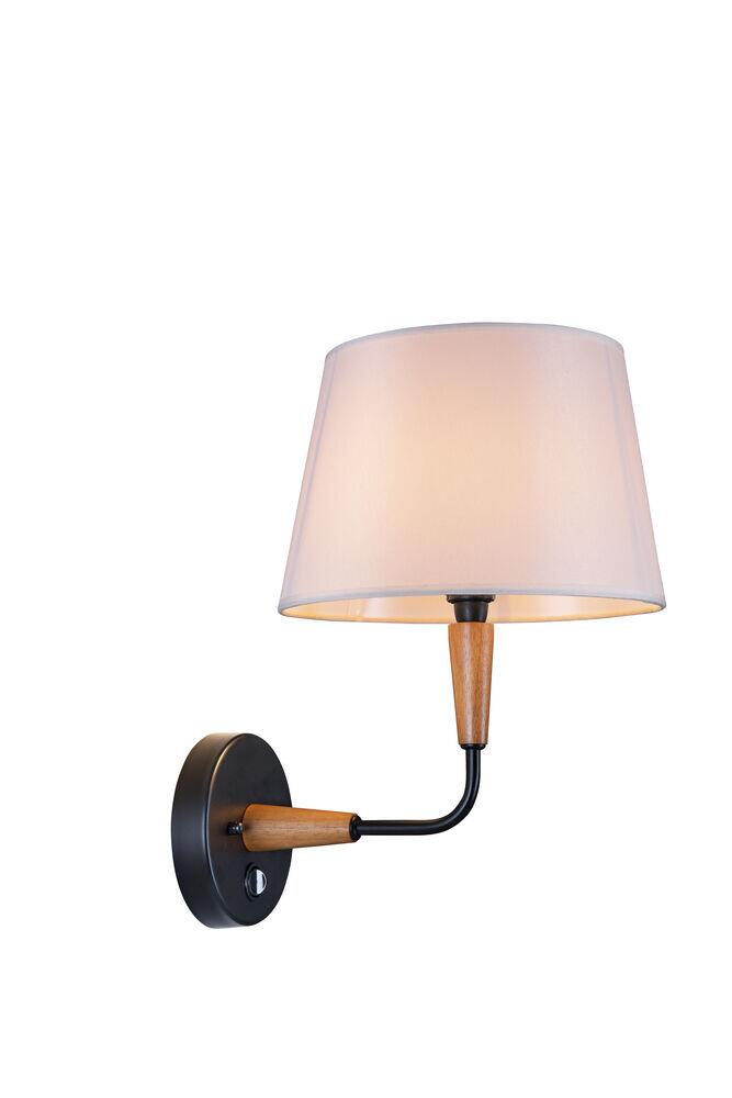 Arandela Standard 1 Lâmpada E27 Castanho Madelustre