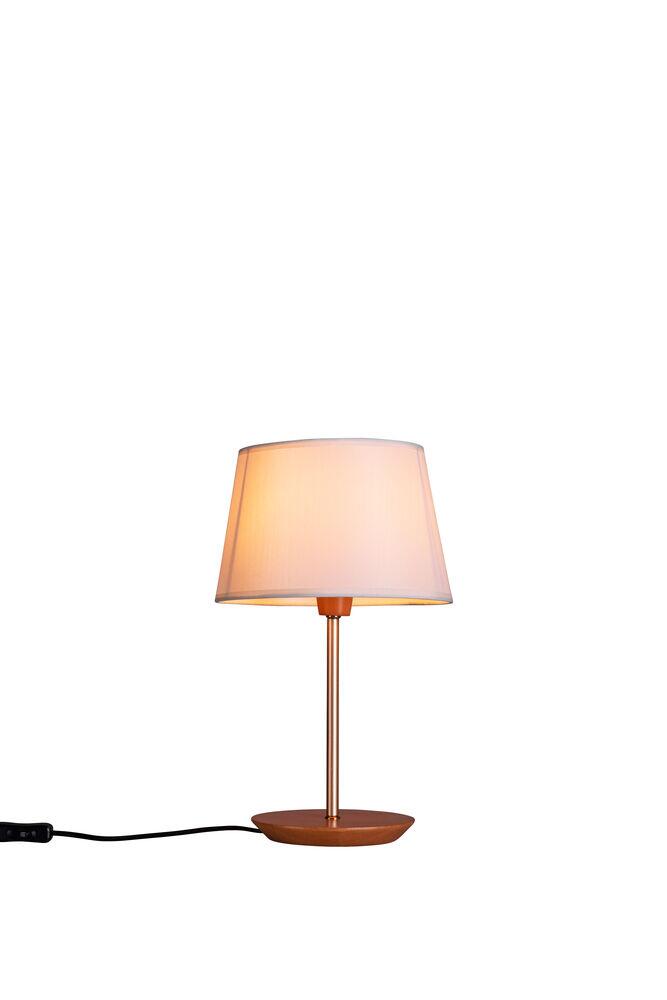 Abajur 1 Lâmpada Diam Slim 17cm Castanho Madelustre