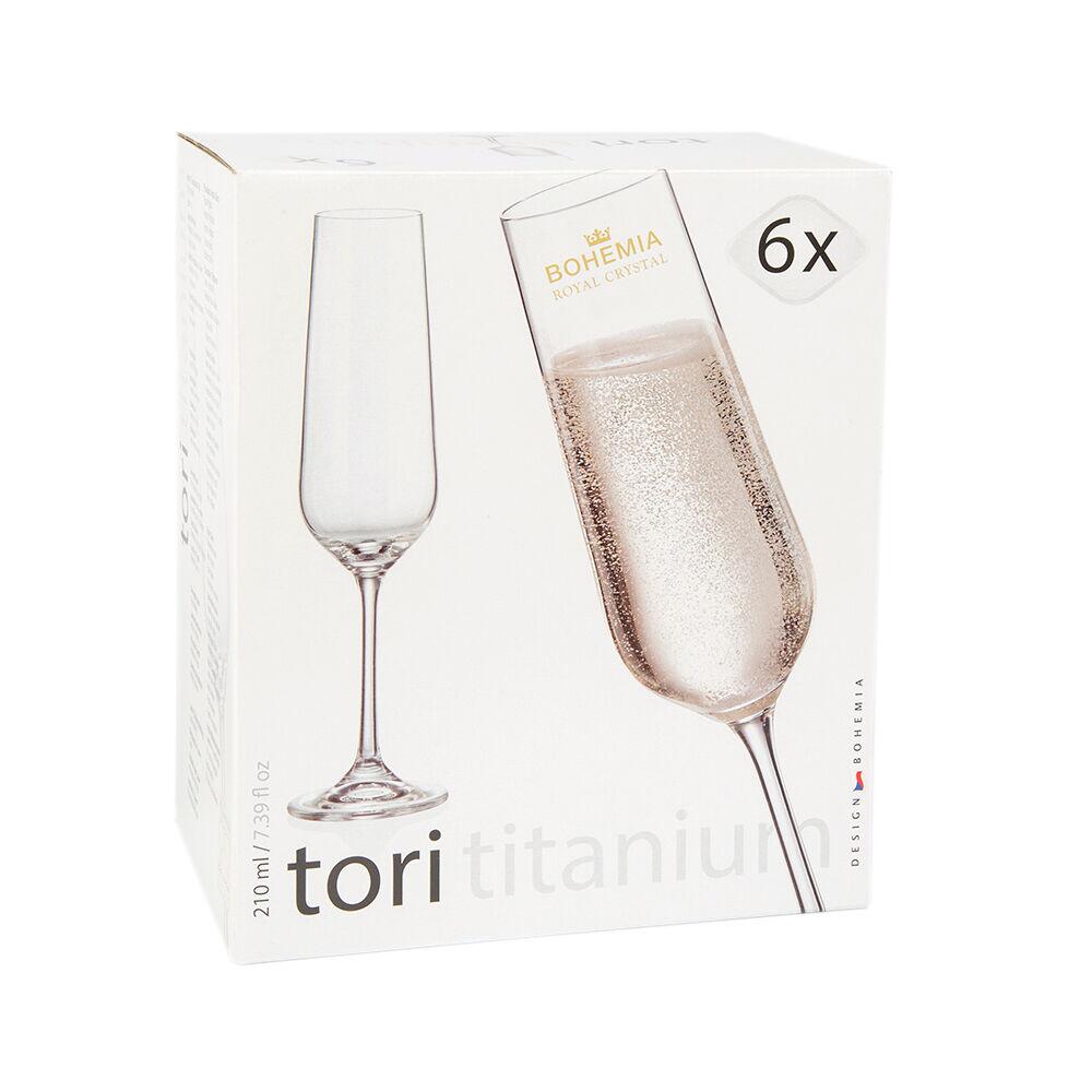 Jogo Taças Cristal Bohemia 210ml 6 Peças