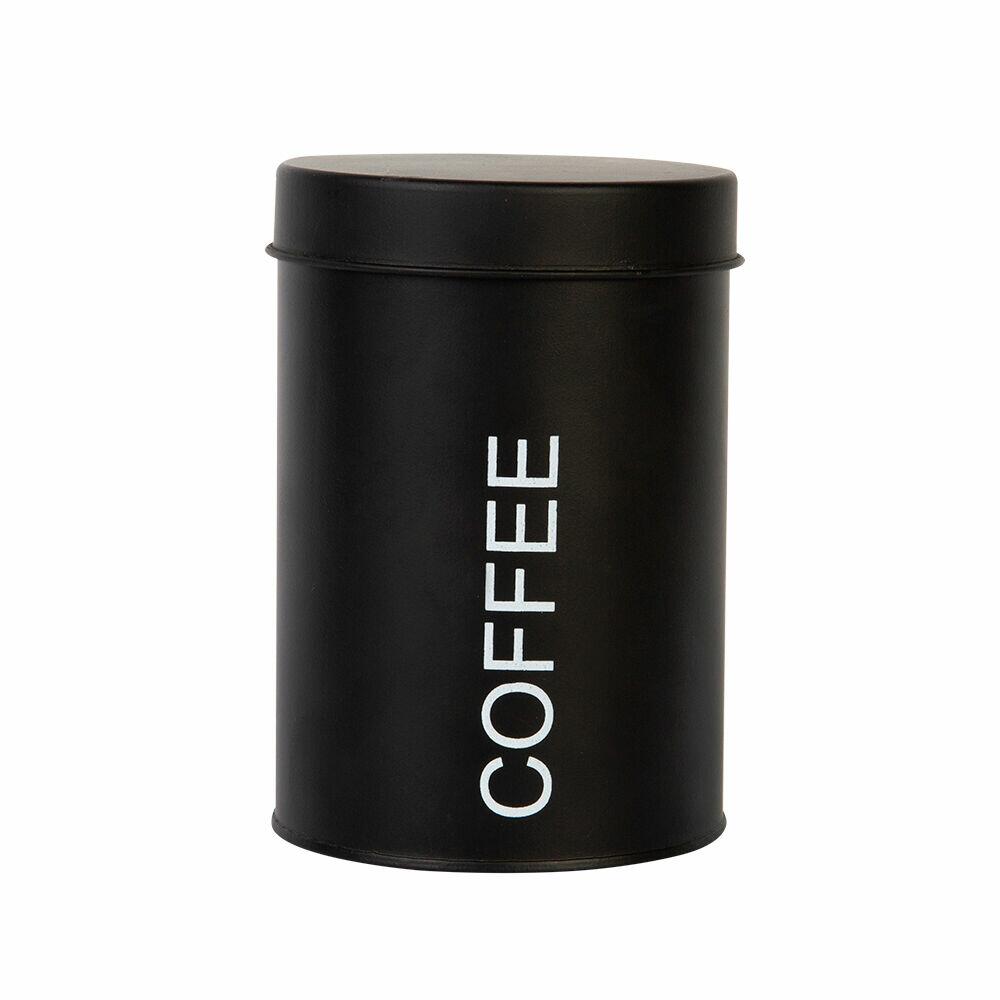 Pote Metal Slim Café Preto 14,5cm Casa&Ideia