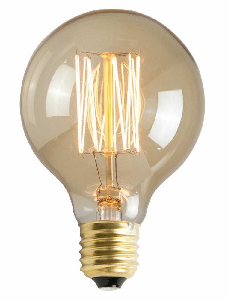 Lâmpada LED Filamento Bronzearte 60W E27 Tungs Bola 2000K Ambar