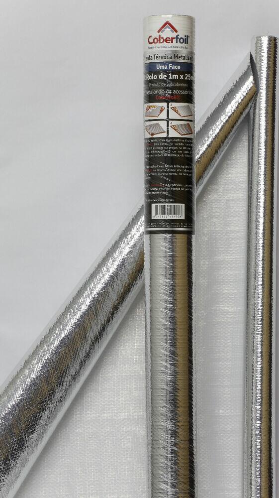 Manta de Polietileno Coberfoil F1 Branco/Metal 332