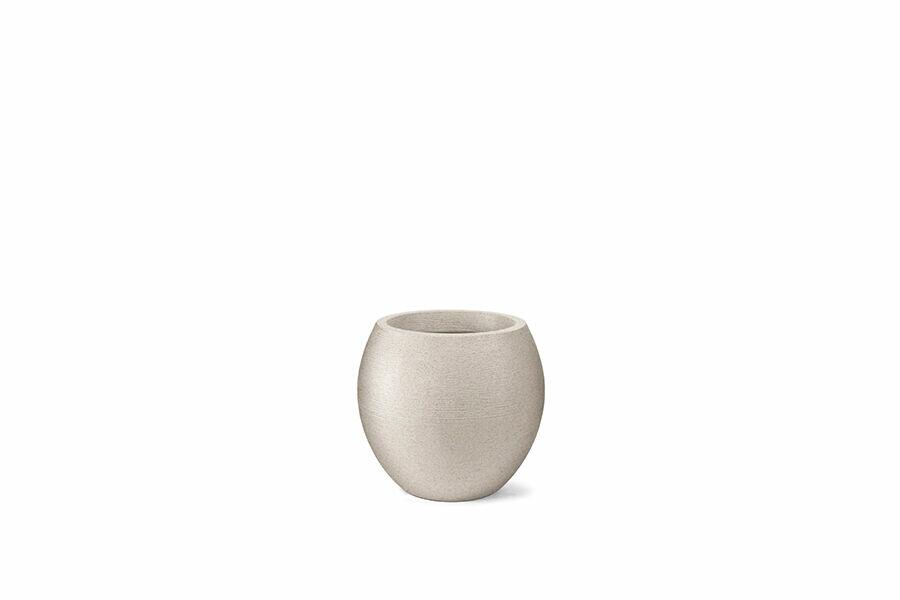 Vaso de Plástico Grafiato Oval Cimento Nutriplan
