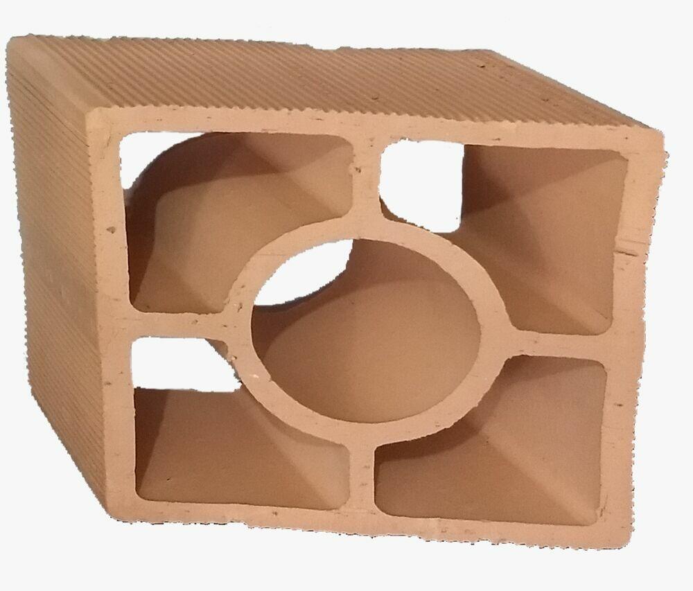 Tijolo Cerâmico 8,5x17x17cm Elemento Vazado Redondo Cerâmica Porto Galera