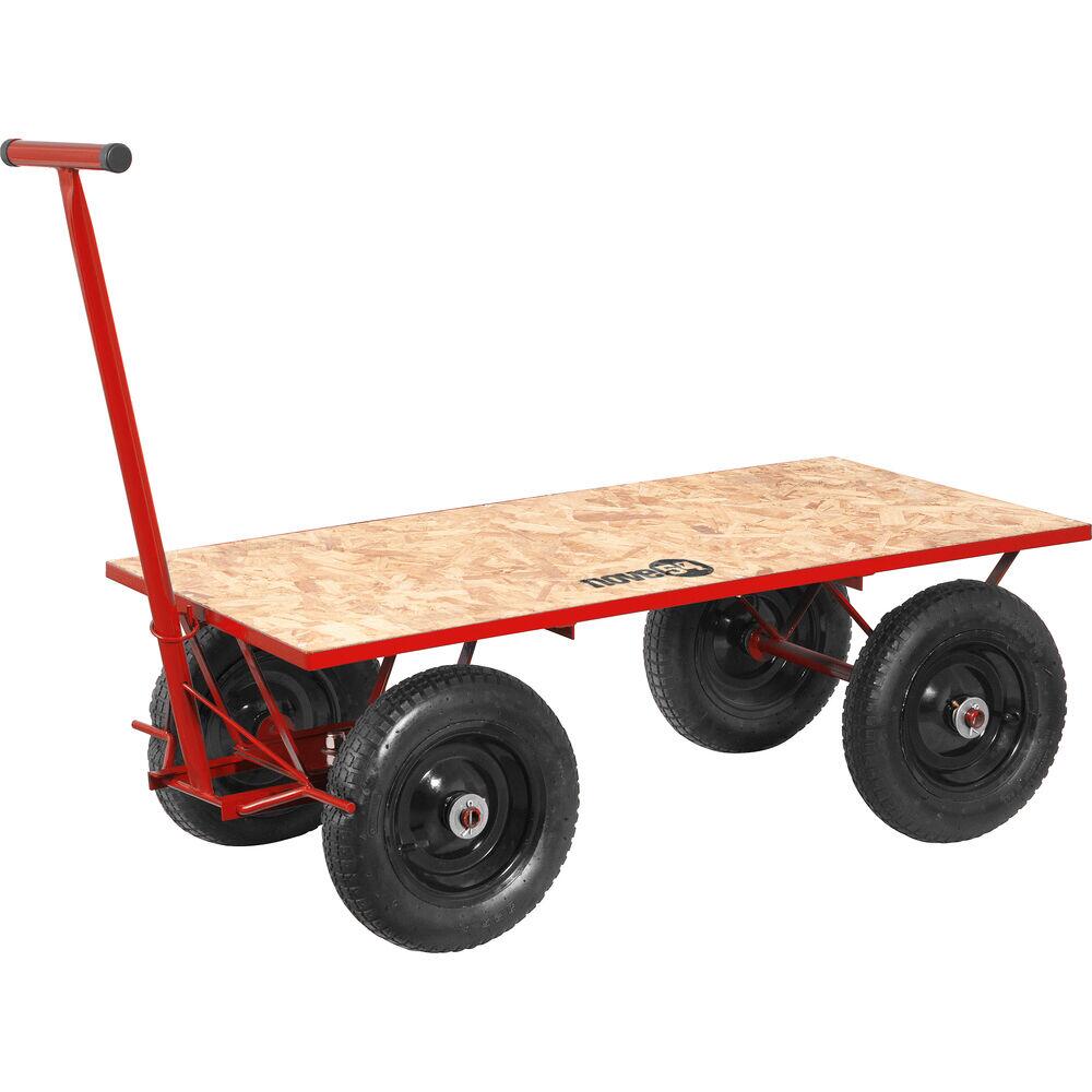 Carrinho Plataforma Vonder Compensado 300kg Vermelho