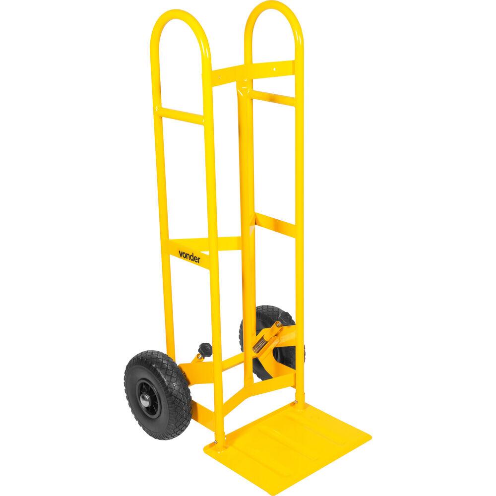 Carrinho de Armazém Vonder 250kg Levanta Fácil Amarelo