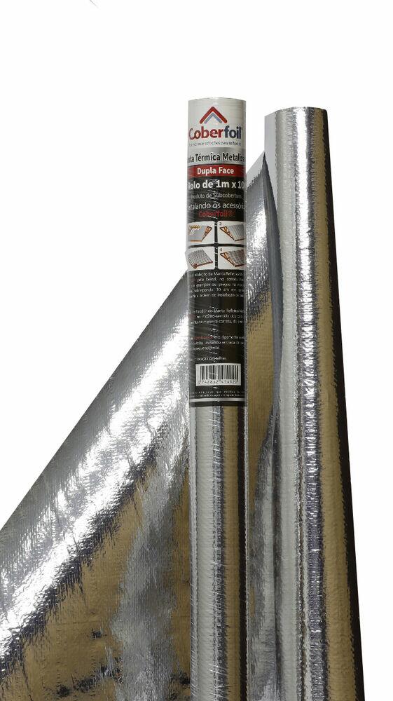 Manta de Polietileno Térmica F2 1x10m Branco Metal Coberfoil