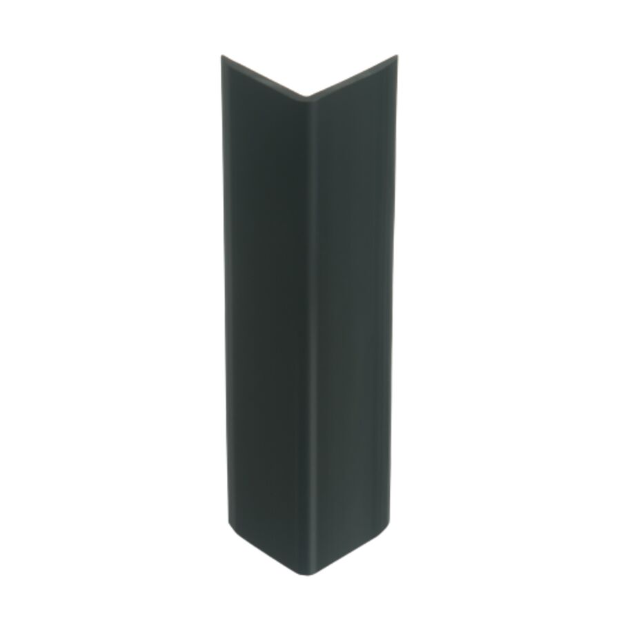 Cantoneira  TEC 241 PVC Rígido 3m Preto Tecnoperfil