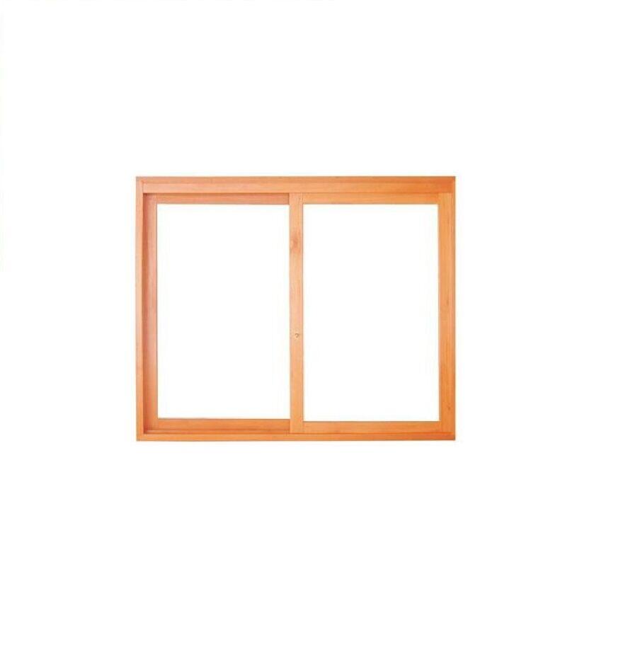 Janela de Correr Madeira Madecen 150x120cm 2 Folhas Eucalipto Reta