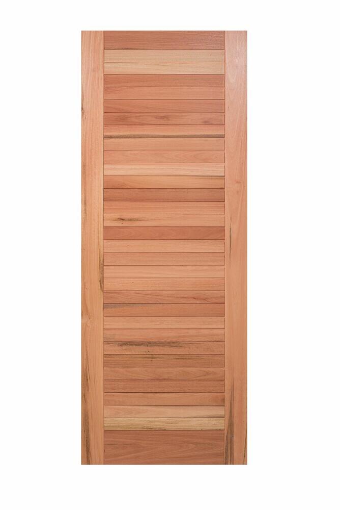 Porta de Abrir Madeira Eucalipto Madecen 2,10x0,8m Lambri Externa