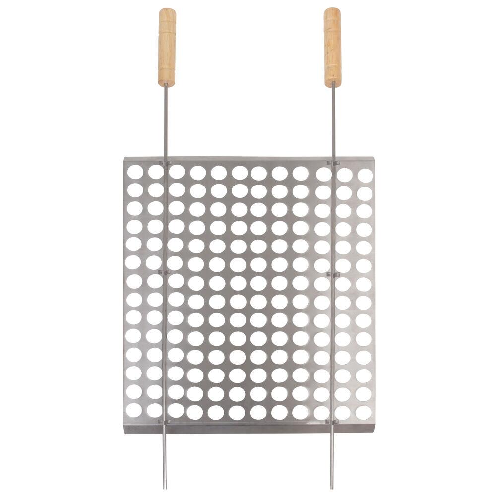Grelha Mor 40x50cm Moeda Aço Inox